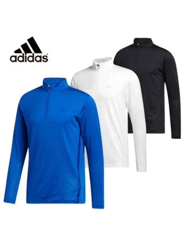 Half zip men s long sleeved t shirt FS6840 FS6841 FS6842 Domestic product GQG022081776698 - ADIDAS GOLF - BALAAN 1