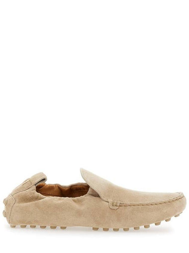 'Pantofolina' Beige Loafers With Pull-Tab At The Heel In Leather Woman - TOD'S - BALAAN 1