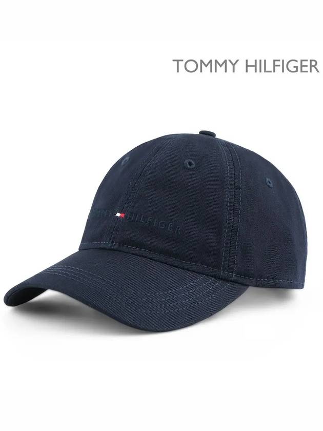 Classic logo lettering ball cap navy - TOMMY HILFIGER - BALAAN 2