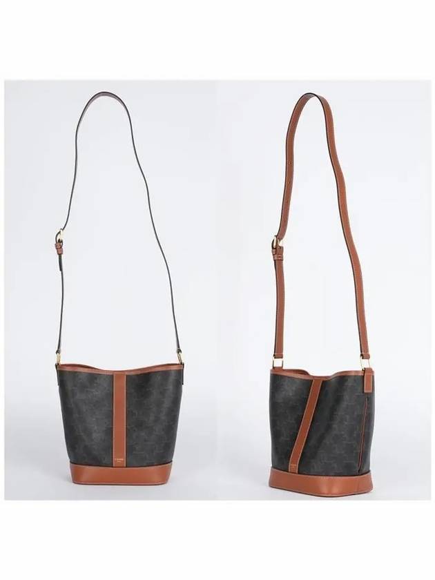 Triomphe Small Canvas Bucket Bag Tan - CELINE - BALAAN 3