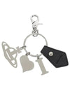 Saffiano Love of Keyring Black 8203011EU S000B N401 - VIVIENNE WESTWOOD - BALAAN 5