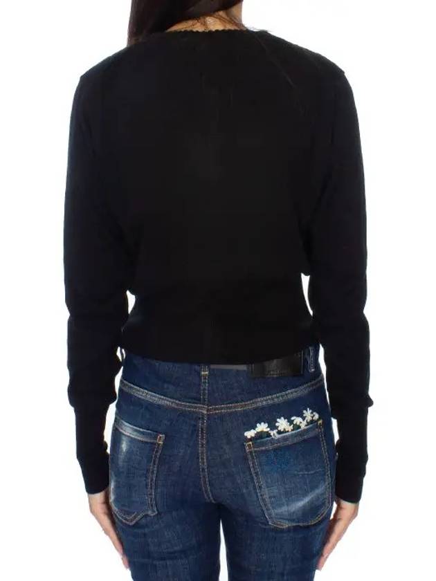 Bea Cropped Cardigan Black - VIVIENNE WESTWOOD - BALAAN 5