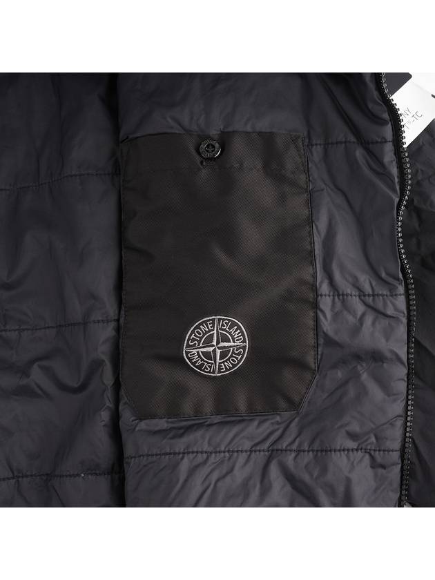 Wappen Patch Nylon Crinklips Hooded Jacket Black - STONE ISLAND - BALAAN 10