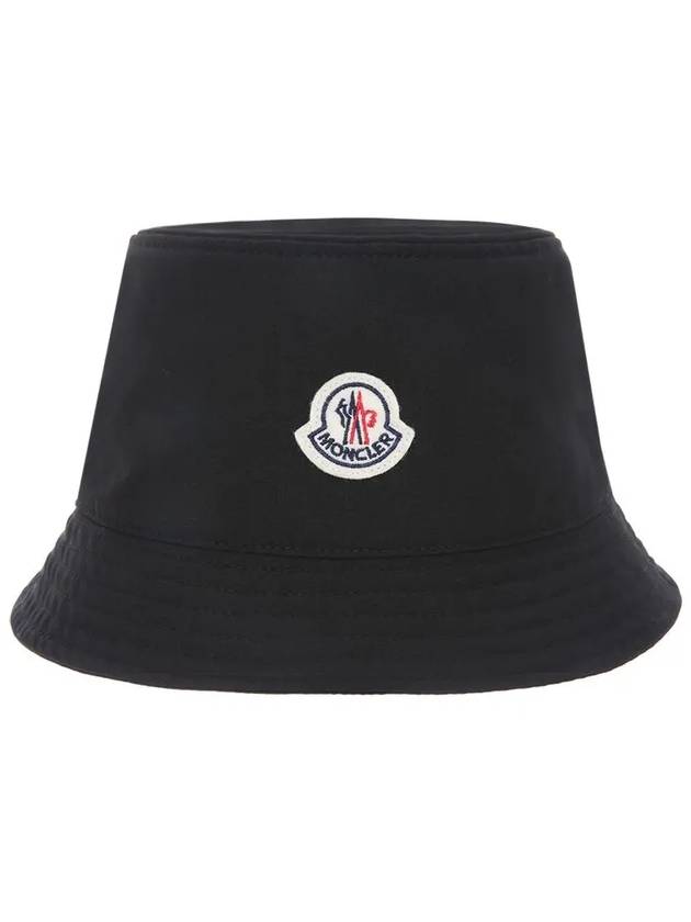 3B00052 57843 999 Logo Patch Canvas Bucket Hat - MONCLER - BALAAN 2