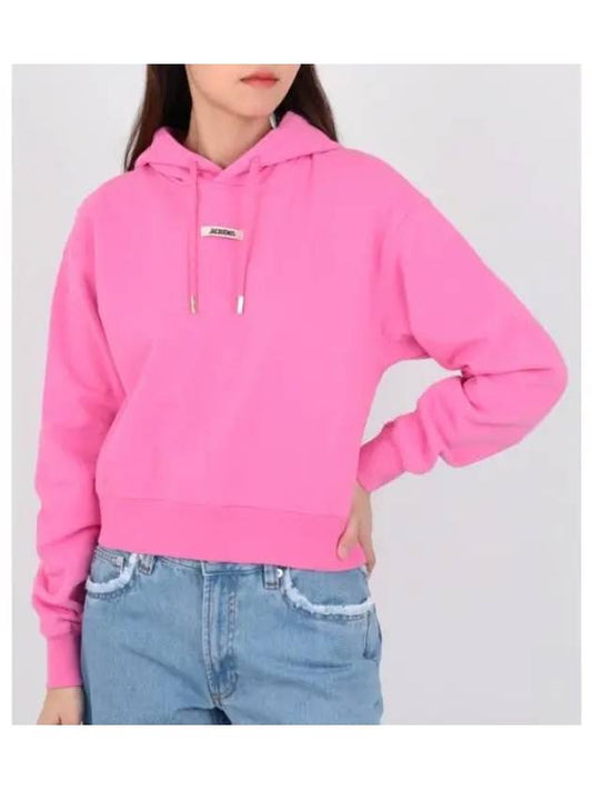 Le Sweatshirt Gros Grain Cotton Hoodie Pink - JACQUEMUS - BALAAN 2