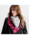 Monogram Infinity Square 90 Scarf Pink - LOUIS VUITTON - BALAAN 6