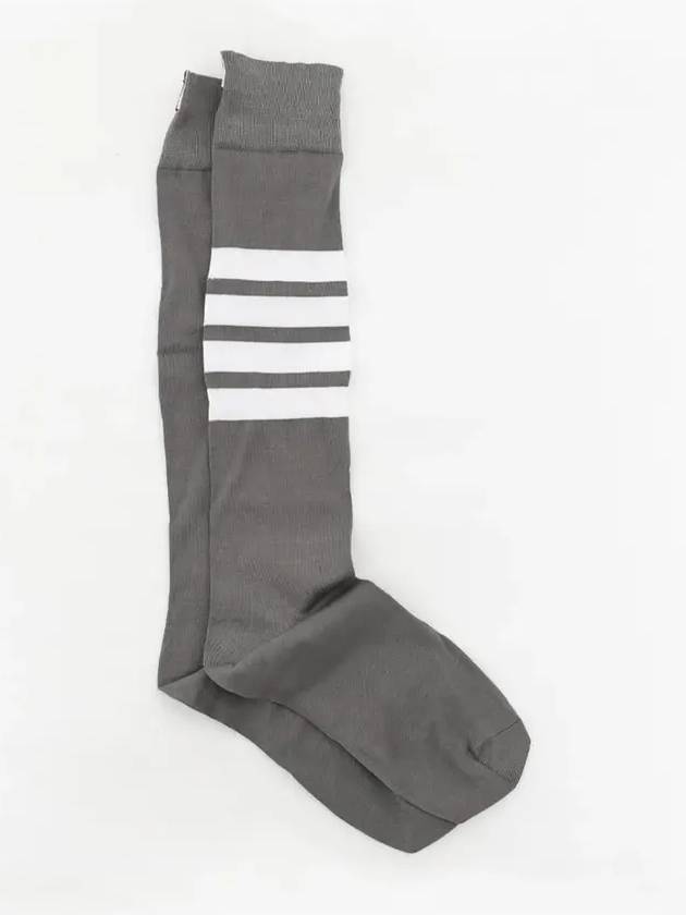 4 Bar Stripe Socks Grey - THOM BROWNE - BALAAN 4