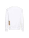 Men's Logo Patch Cotton Sweatshirt White - TEN C - BALAAN 4