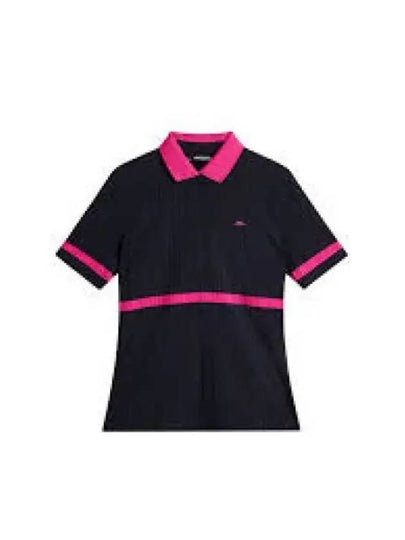 Golf Moira Short Sleeve Polo Shirt Navy - J.LINDEBERG - BALAAN 2