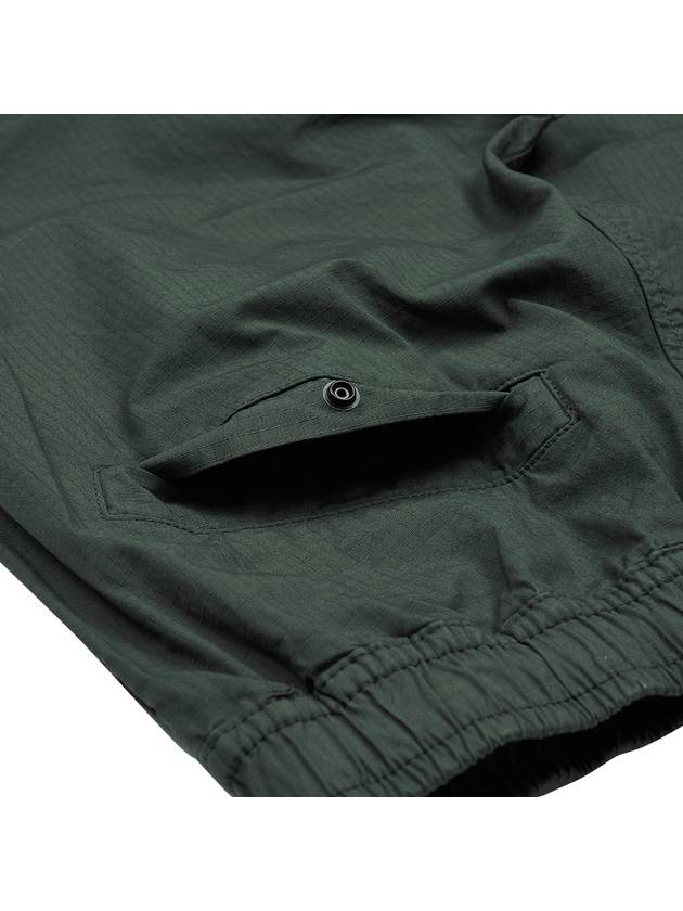 Loose Fit Cargo Straight Pants Dark Green - STONE ISLAND - BALAAN 10