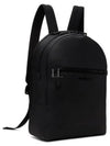 Men's Logo Patch Leather Backpack Black - SALVATORE FERRAGAMO - BALAAN 2