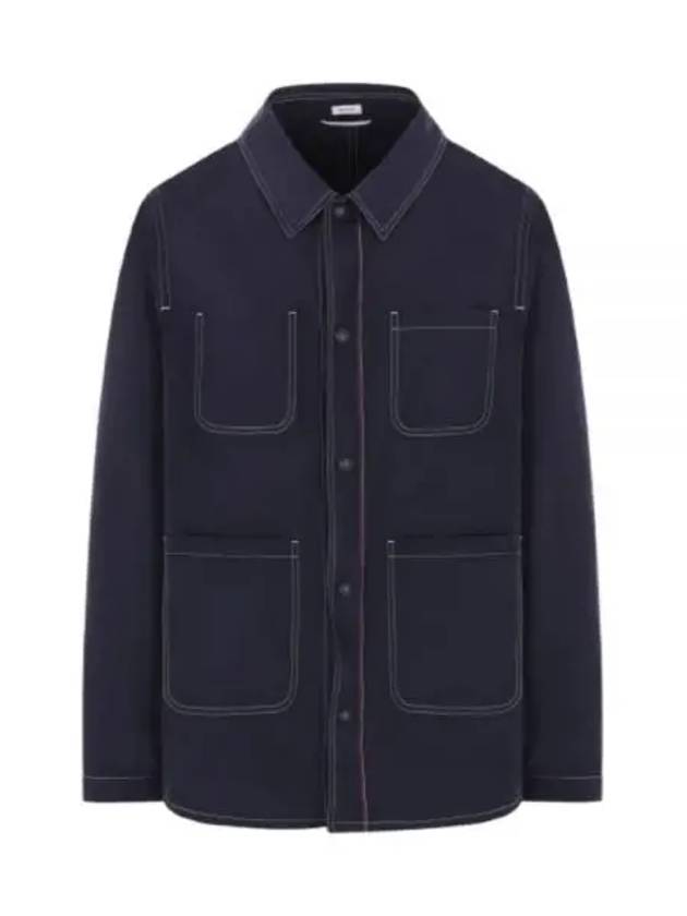 Tech Utility Jacket Navy - THOM BROWNE - BALAAN 2