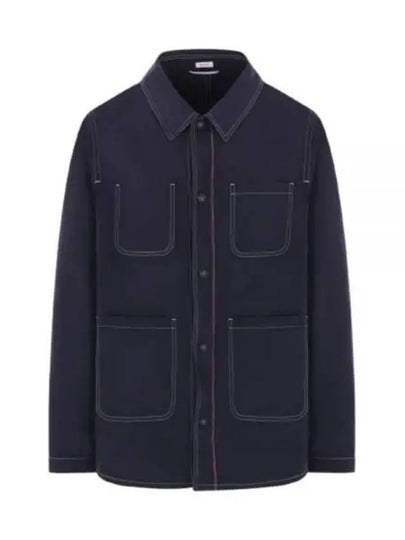 Tech Utility Jacket Navy - THOM BROWNE - BALAAN 2