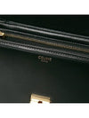 Teen Triomphe Shiny Calfskin Cross Bag Black - CELINE - BALAAN 9