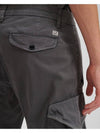 Lens Wappen Garment Dye Utility Cargo Pants Gray - CP COMPANY - BALAAN.