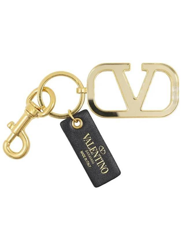 V Logo Signature Key Holder Gold - VALENTINO - BALAAN 1