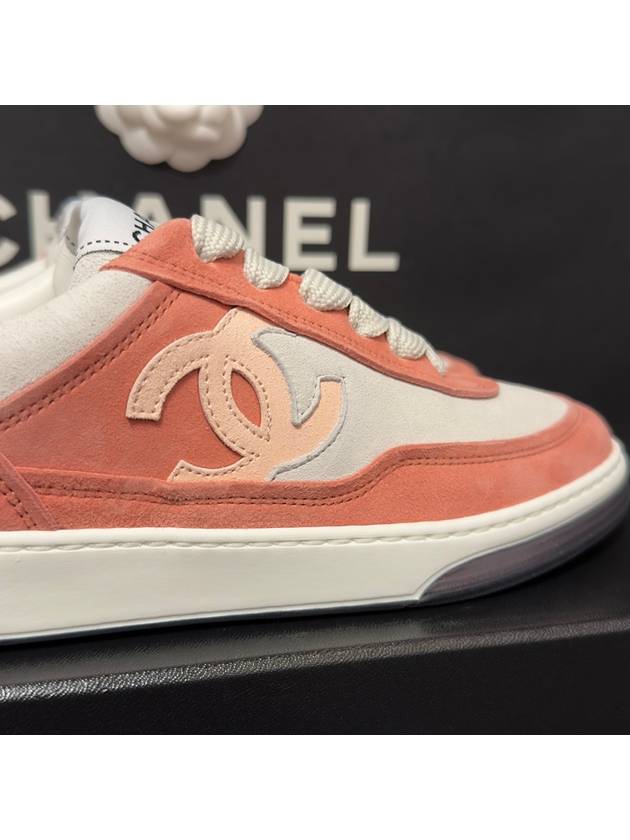 women cc logo jenny sneakers tennis pink suede - CHANEL - BALAAN 5