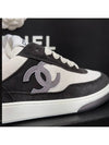 Women's CC Logo Jenny Tennis Sneakers Black White - CHANEL - BALAAN 7