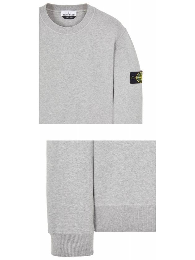 Wappen Patch Crew Neck Sweatshirt Grey - STONE ISLAND - BALAAN 6