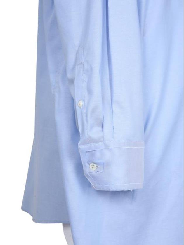 Oversized Fit Oxford Long Sleeve Shirt Blue - MAISON MARGIELA - BALAAN 5