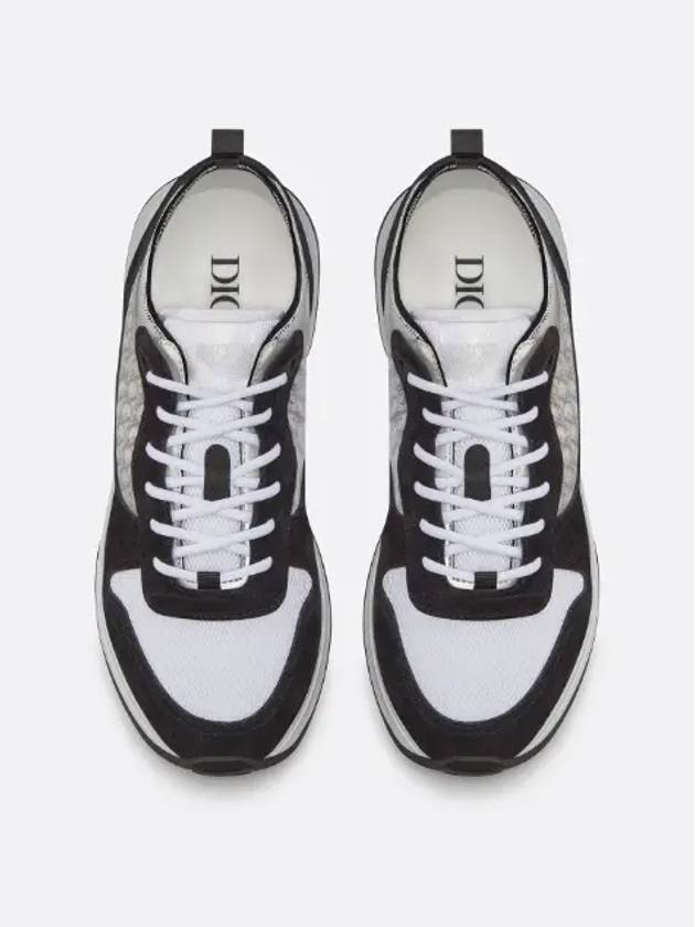 Oblique B25 Runner Low Top Sneakers Black - DIOR - BALAAN 3