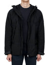 Men's Logo Applique Lightweight Windbreaker Black - BURBERRY - BALAAN 4