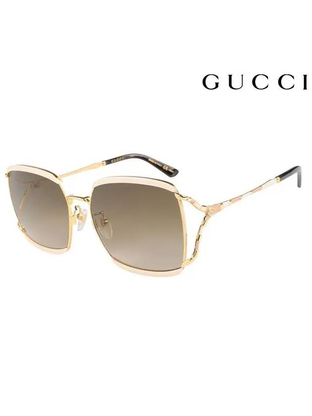 Eyewear Gradient Lens Square Sunglasses Brown - GUCCI - BALAAN 3