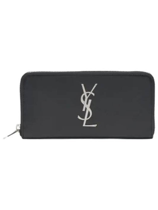 Monogram logo long wallet black - SAINT LAURENT - BALAAN 1