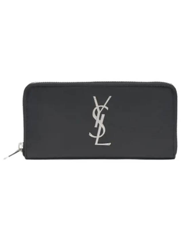 Monogram Logo Long Wallet Black - SAINT LAURENT - BALAAN 1