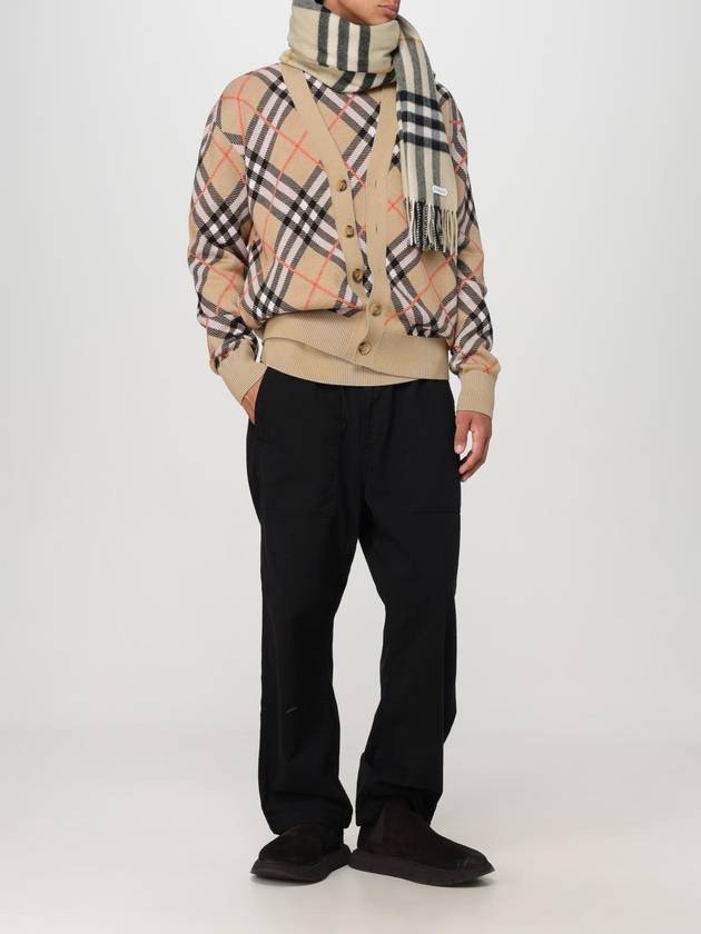 Check Wool Mohair Blend Cardigan Sand - BURBERRY - BALAAN 3