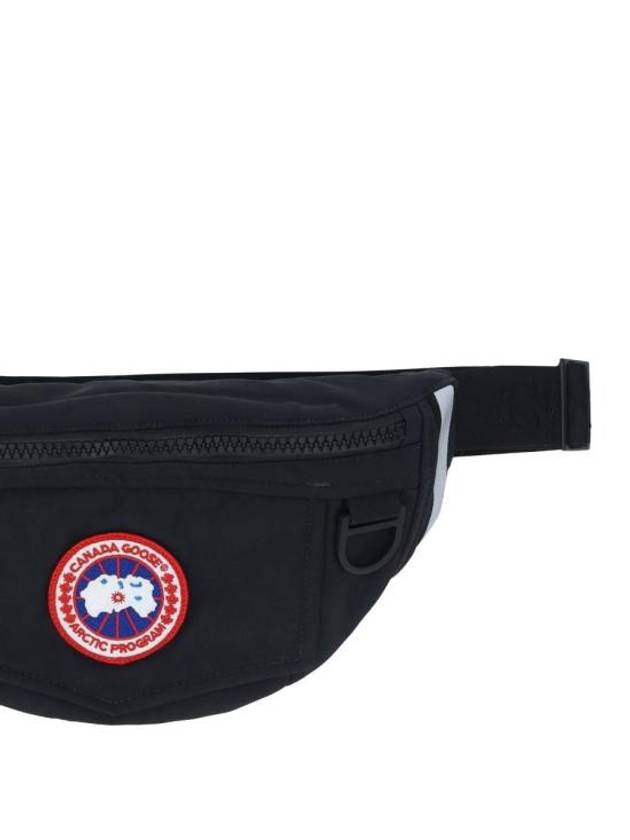 Logo Patch Waist Belt Bag Black - CANADA GOOSE - BALAAN 4