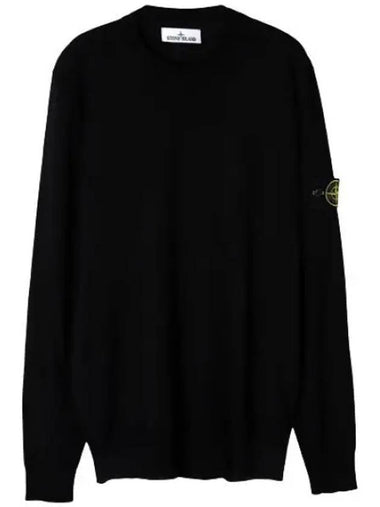 Pure light wool crew neck knit regular fit - STONE ISLAND - BALAAN 1