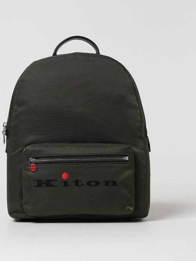 Zaino Kiton in nylon e pelle - KITON - BALAAN 1