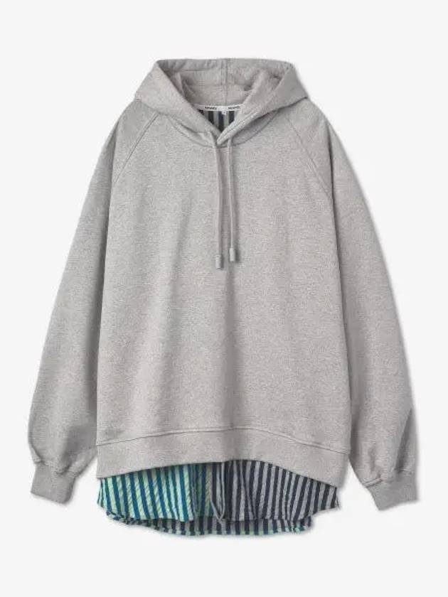 Drawstring Hoodie Grey Melange - SUNNEI - BALAAN 2