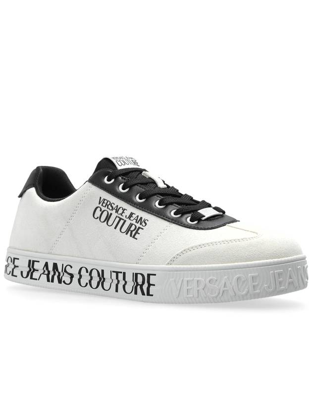 Versace Jeans Couture Sneakers With Logo, Men's, White - VERSACE - BALAAN 4