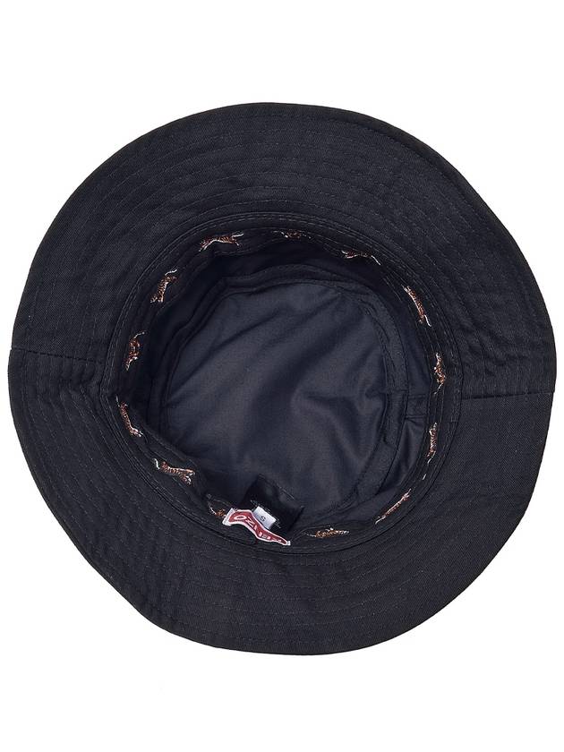 Logo Paris Sun Patch Cotton Bucket Hat Black - KENZO - BALAAN 6