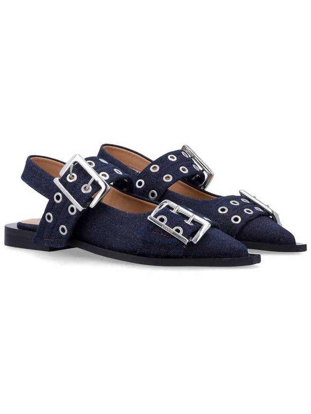 Ganni Feminine Buckle Ballerinas - GANNI - BALAAN 2