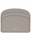 Demi Lune Card Wallet Grey - A.P.C. - BALAAN 1