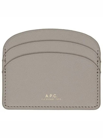 Demi Lune Card Wallet Grey - A.P.C. - BALAAN 1