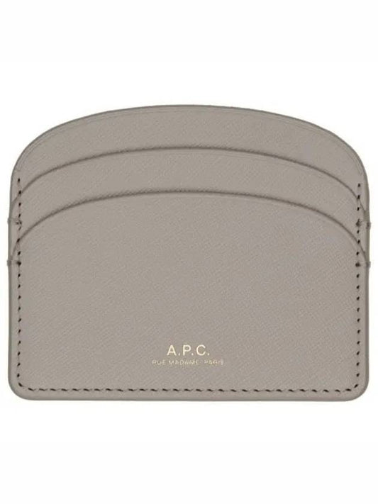 Demi Lune Card Wallet Grey - A.P.C. - BALAAN 1