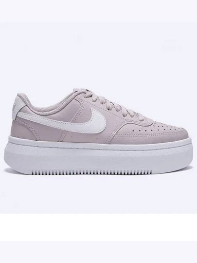 Women's Court Vision Alta Low Top Sneakers Platinum Violet White - NIKE - BALAAN 2