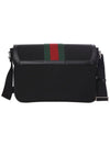 Web Stripe Techno Messenger Bag Black - GUCCI - BALAAN 4