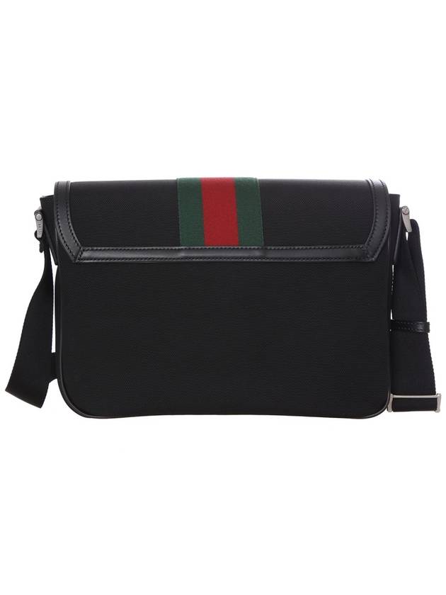 Web Stripe Techno Messenger Bag Black - GUCCI - BALAAN 4