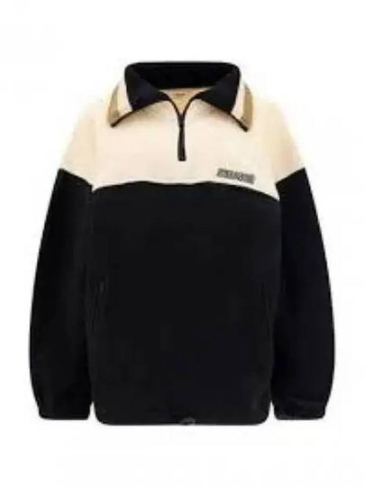 Mamet Fleece Sweatshirt Black Beige MA129622A009E01BK - ISABEL MARANT - BALAAN 1