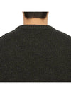 Loose Fit Crew Neck Wool Knit Top Black - STONE ISLAND - BALAAN 8