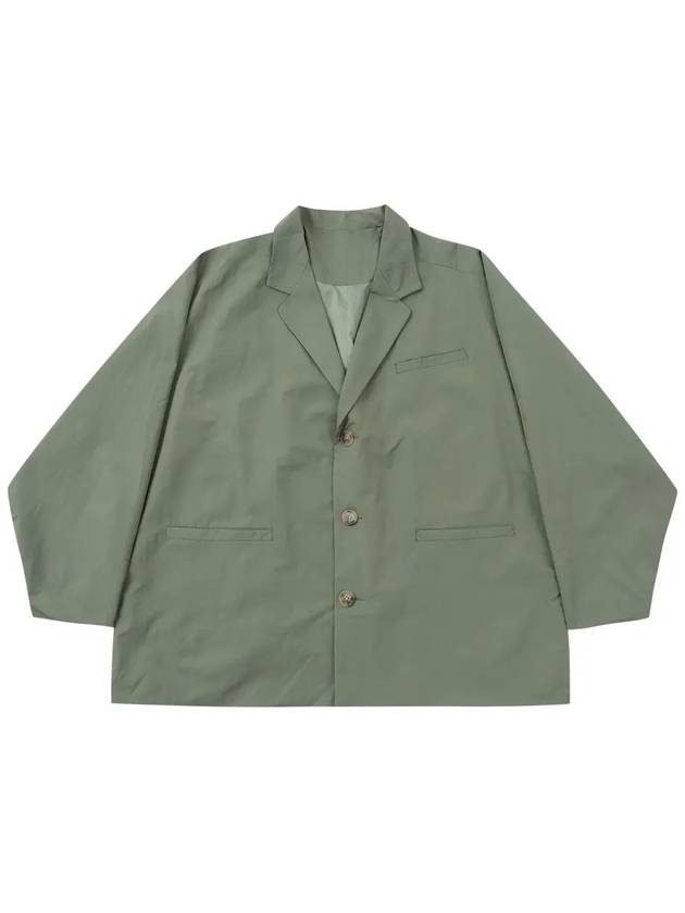 batwing nylon oversized blazer jacket khaki - AJOBYAJO - BALAAN 2