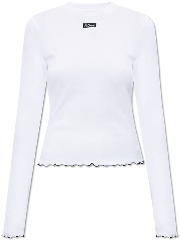 ROTATE Ribbed Top, Women's, White - ROTATE - BALAAN 1