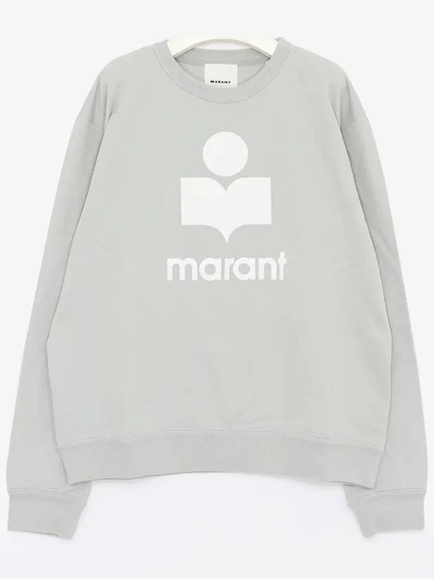 Mikoy Big Logo Cotton Sweatshirt Light Blue - ISABEL MARANT - BALAAN 2