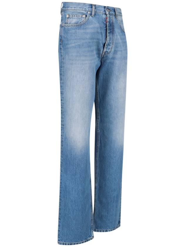 Back Stitch 5 Pocket Straight Jeans Medium Wash - MAISON MARGIELA - BALAAN 3