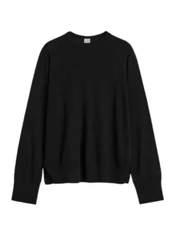 Crew neck silk cashmere knit 243 WRT0346 YA0084 001 - TOTEME - BALAAN 1